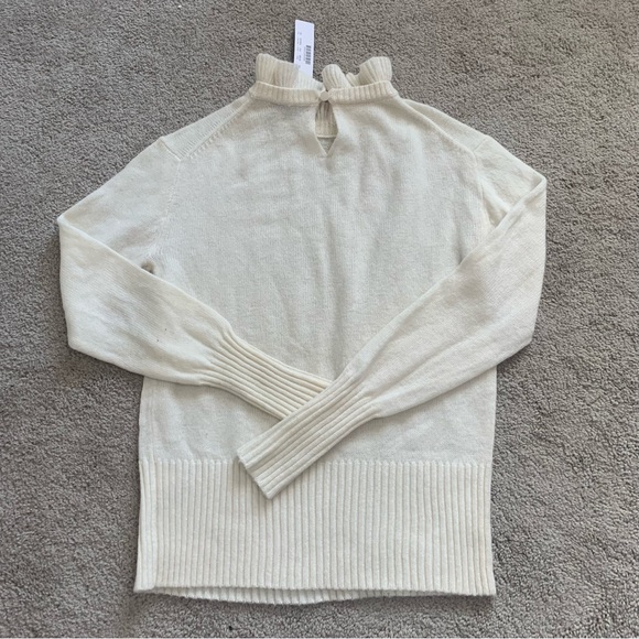 J.Crew Ruffle Neck Detail Wool Blend Sweater - Picture 6 of 8